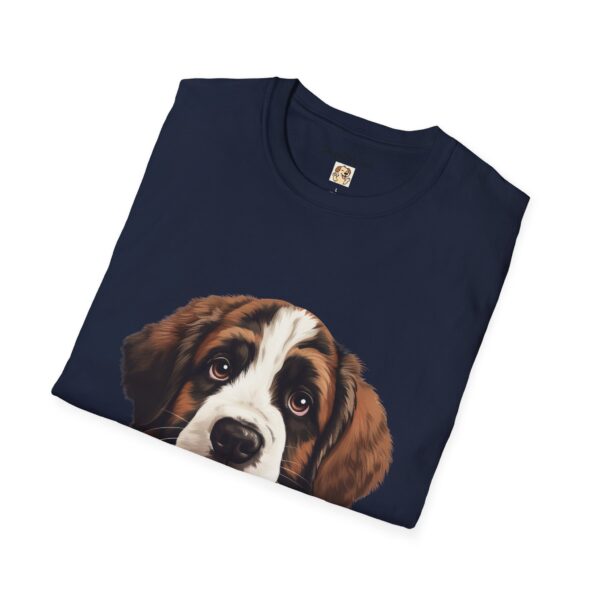 Saint Bernard Dog T-Shirt - Unisex Softstyle Tee - Image 54