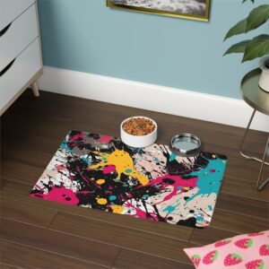 Abstract Design 6 Dog Feeding Mat (12x18)