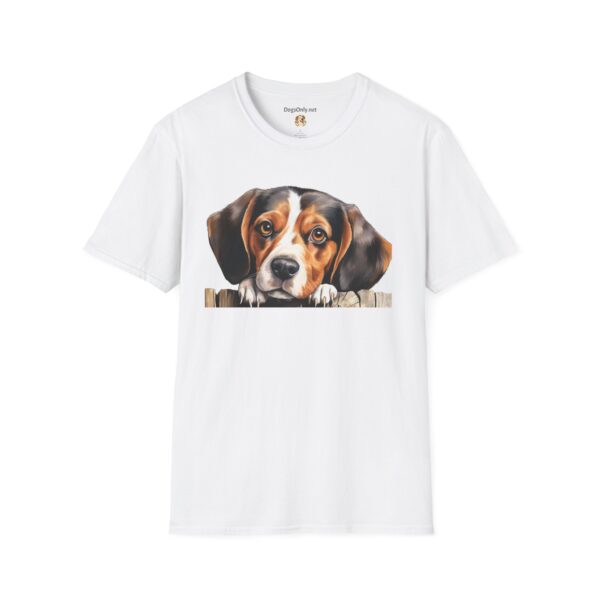 Beagle-2 Dog T-Shirt - Unisex Softstyle Tee - Image 11