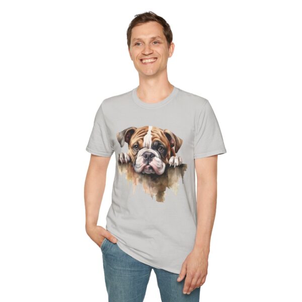 Bulldog-1 T-Shirt - Unisex Softstyle Tee - Image 25