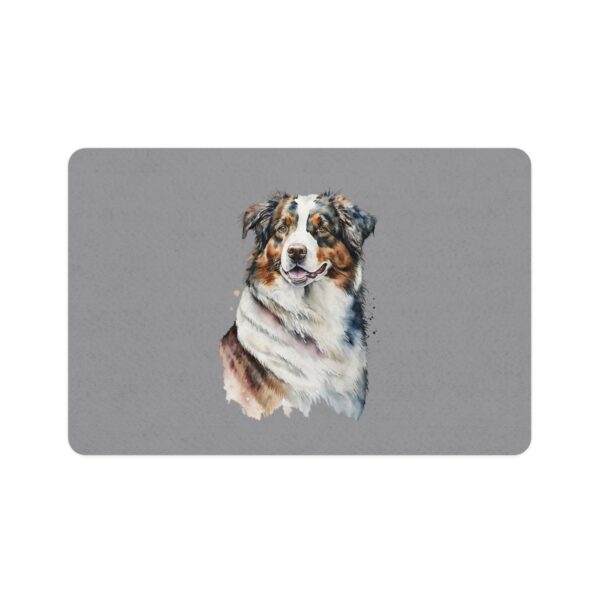 Australian Shepard Dog Feeding Mat (12x18) - Grey - Image 2