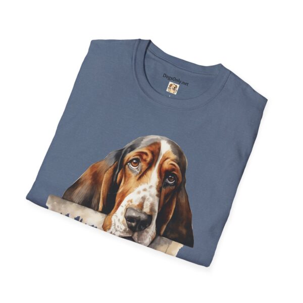 Bassett Hound Dog T-Shirt - Unisex Softstyle Tee - Image 5