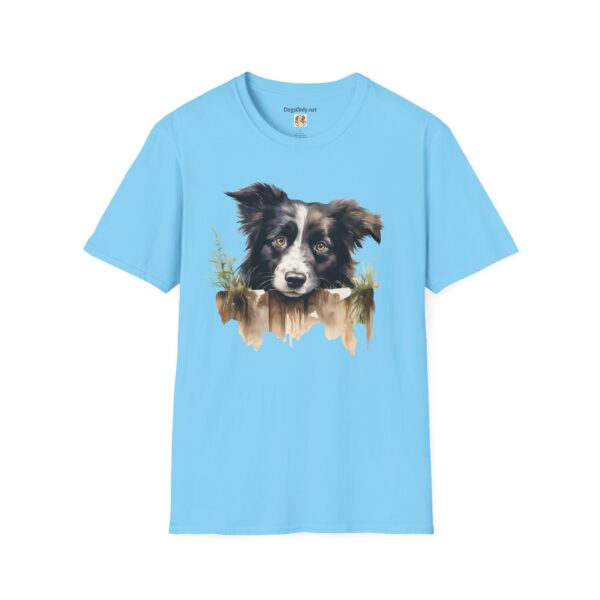 Border Collie Dog T-Shirt - Unisex Softstyle Tee - Image 47