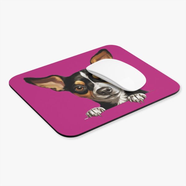Rat Terrier Mouse Pad -Pink Pet Design for Dog Lovers - Image 4