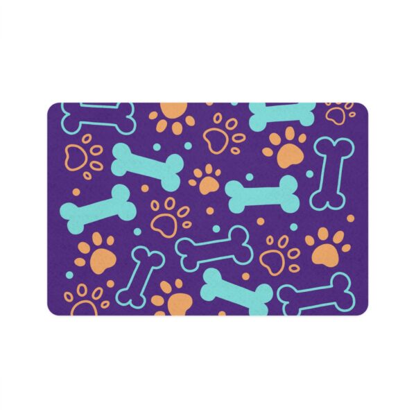 Bone & Paw Print Design (12x18) - Purple - Image 2