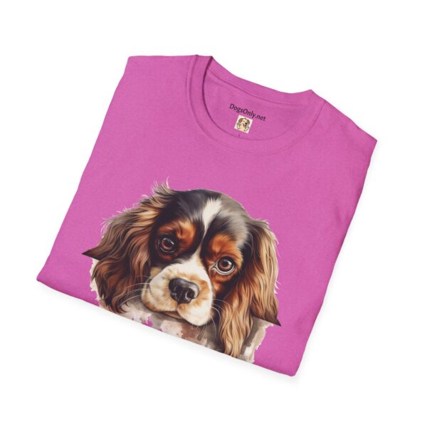 Cavalier King Charles Spaniel Dog T-Shirt - Unisex Softstyle Tee - Image 65