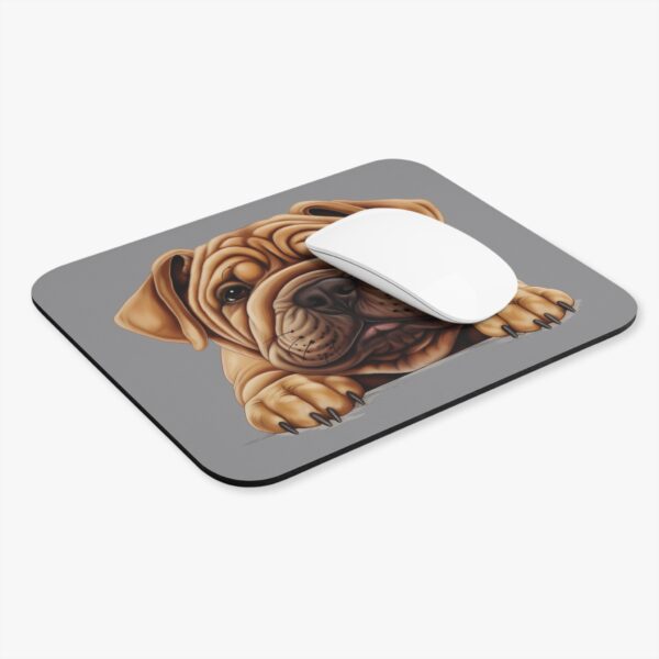 Shar Pei Mouse Pad -Grey Cute Pet Design for Dog Lovers - Image 4