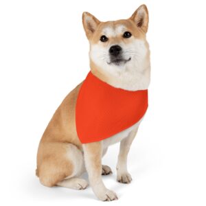Orange Stylish Pet Bandana Collar for Dogs - Fashionable and Comfortable