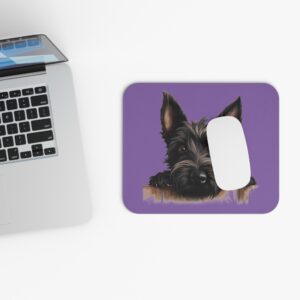Scottish Terrier Mouse Pad -Light Purple Pet Design for Dog Lovers