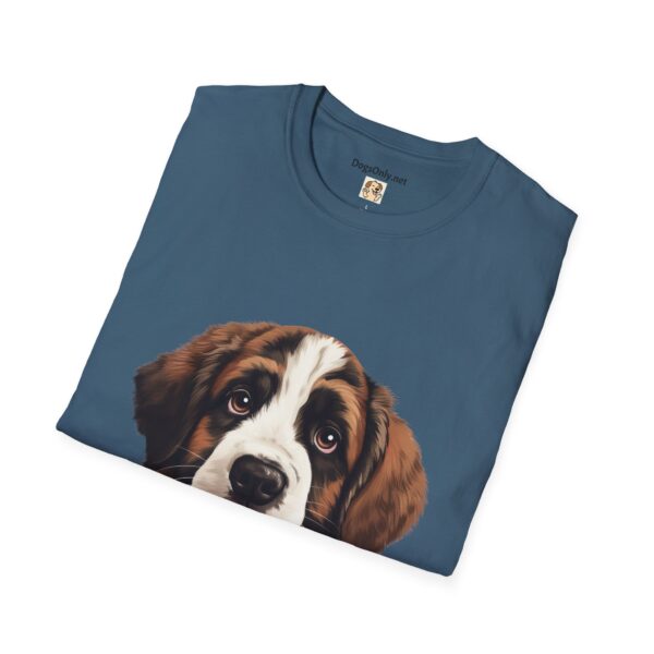 Saint Bernard Dog T-Shirt - Unisex Softstyle Tee - Image 5