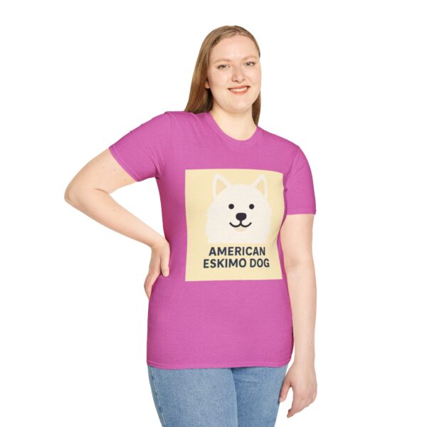American Eskimo Dog T-Shirt - Unisex Softstyle Tee - Image 55