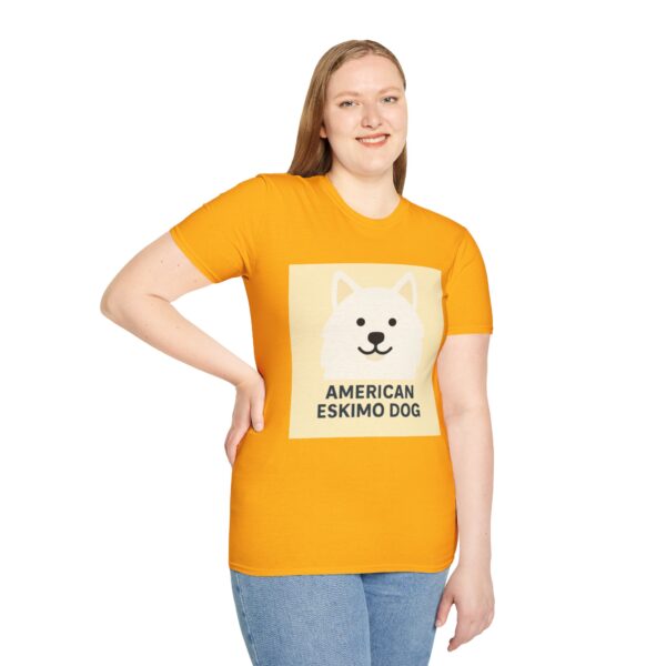 American Eskimo Dog T-Shirt - Unisex Softstyle Tee - Image 15