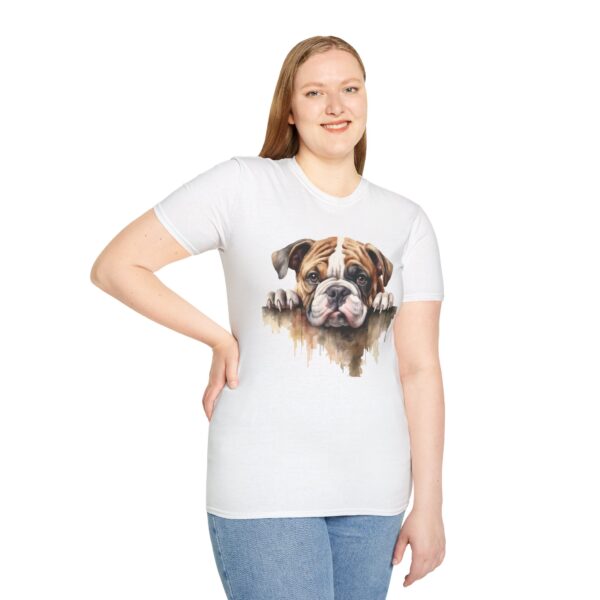 Bulldog-1 T-Shirt - Unisex Softstyle Tee - Image 20