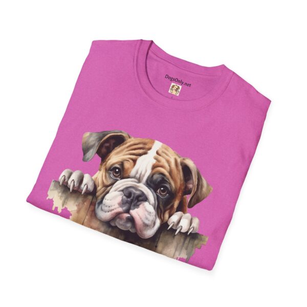 Bulldog-1 T-Shirt - Unisex Softstyle Tee - Image 59