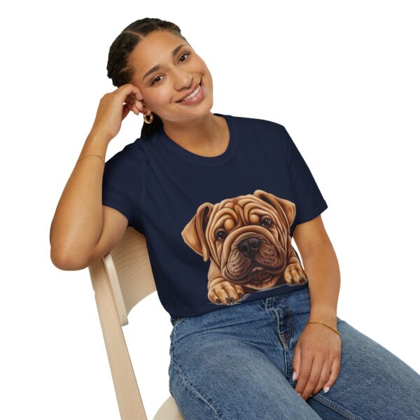 Shar-Pei T-Shirt - Unisex Softstyle Tee - Image 55