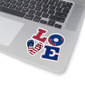 LOVE Kiss-Cut Sticker - Perfect for Pet Lovers & Laptop Decor