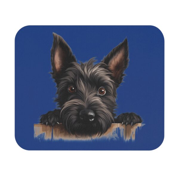 Scottish Terrier Mouse Pad -Dark Blue Pet Design for Dog Lovers - Image 2