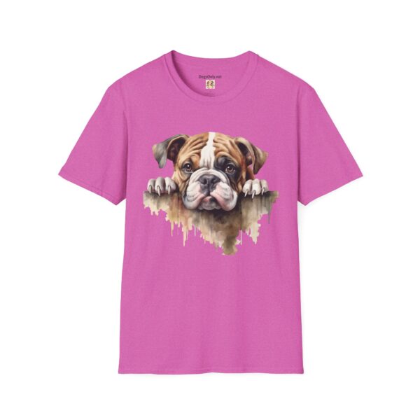 Bulldog-1 T-Shirt - Unisex Softstyle Tee - Image 56