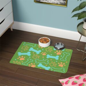 Bone & Paw Print Design (12x18) - Green