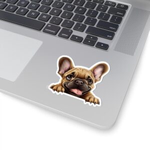 French Bulldog Dog Kiss-Cut Sticker - Perfect for Pet Lovers & Laptop Decor