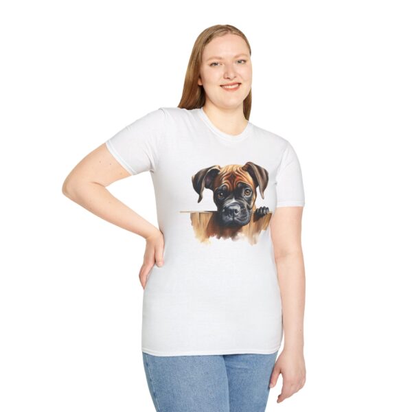 Boxer Dog T-Shirt - Unisex Softstyle Tee - Image 20