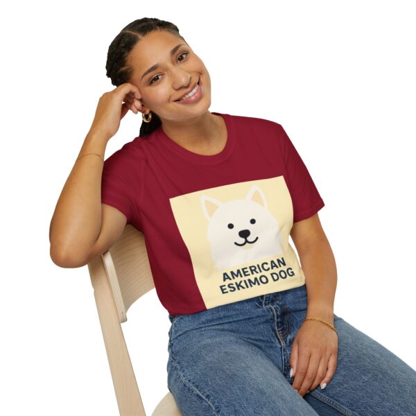 American Eskimo Dog T-Shirt - Unisex Softstyle Tee - Image 60