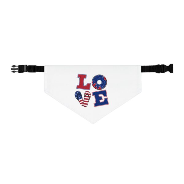 LOVE Stylish Pet Bandana Collar for Dogs - Fashionable and Comfortable - Image 2