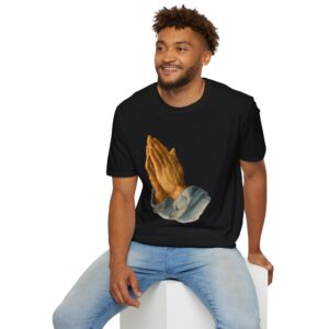Inspirational Prayer Hands T-Shirt - Unisex Softstyle Tee