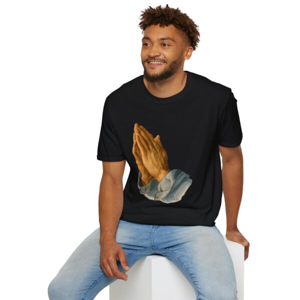Inspirational Prayer Hands T-Shirt - Unisex Softstyle Tee