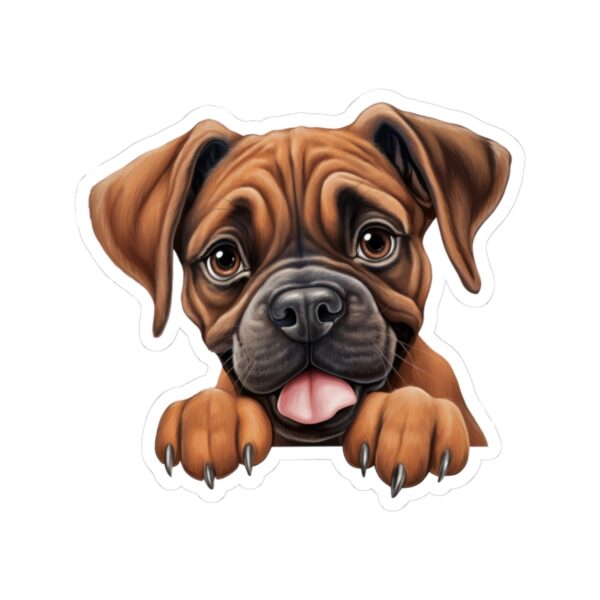 Boxer Dog Kiss-Cut Sticker - Perfect for Pet Lovers & Laptop Decor - Image 2
