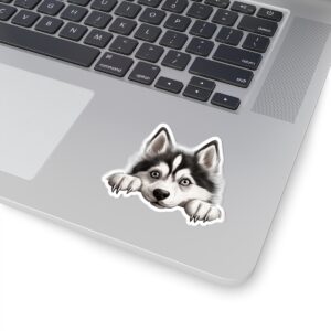 Siberian Husky Dog Kiss-Cut Sticker - Perfect for Pet Lovers & Laptop Decor