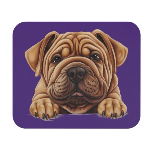 Shar Pei Mouse Pad -Purple Cute Pet Design for Dog Lovers - Image 2