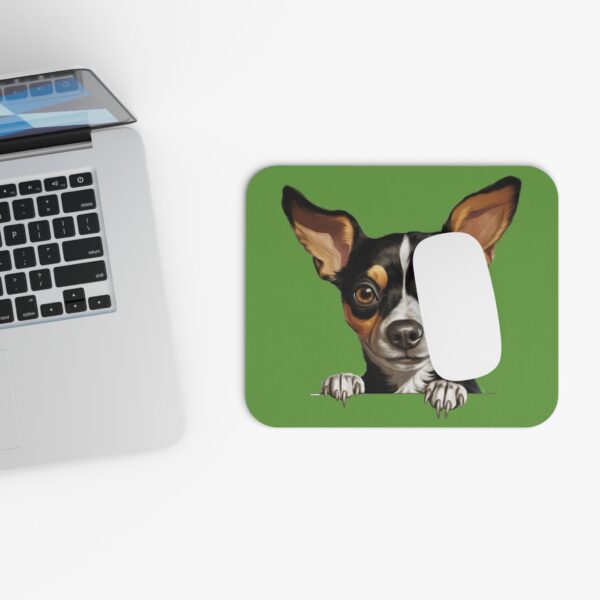 Rat Terrier Mouse Pad -Green Pet Design for Dog Lovers