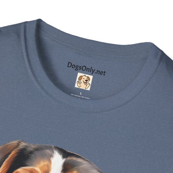 Beagle-2 Dog T-Shirt - Unisex Softstyle Tee - Image 4