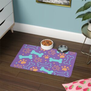 Bone & Paw Print Design (12x18) - Light Purple