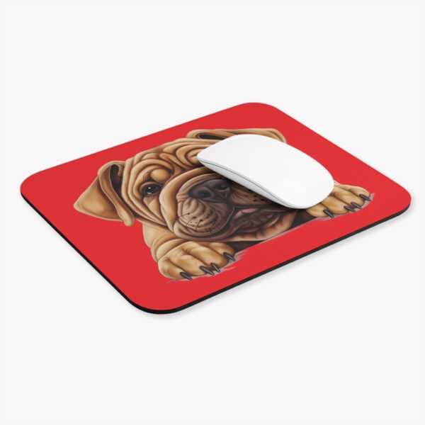 Shar Pei Mouse Pad -Red Cute Pet Design for Dog Lovers - Image 4