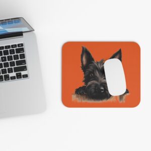 Scottish Terrier Mouse Pad -Orange Pet Design for Dog Lovers