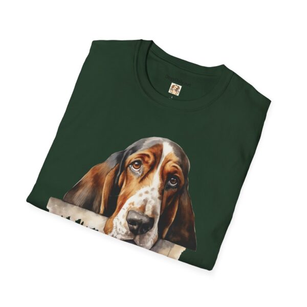 Bassett Hound Dog T-Shirt - Unisex Softstyle Tee - Image 35