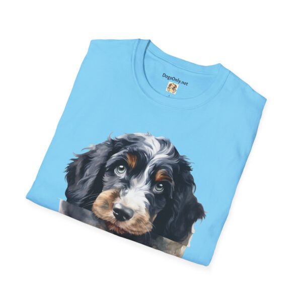 Bernedoodle Dog T-Shirt - Unisex Softstyle Tee - Image 44
