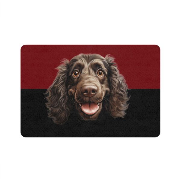Boykin Spaniel Dog Food Mat (12x18)  -Garnet/Black - Image 2