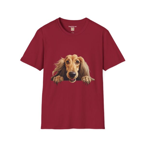 Afghan Hound Dog Hands T-Shirt - Unisex Softstyle Tee - Image 61