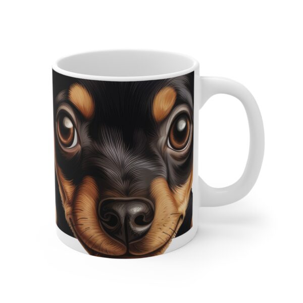 Miniature Pinscher 11 oz  Cute Puppy Mug - Adorable Dog Design - Perfect for Pet Lovers - Image 4