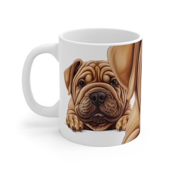 This Shar Pei 11 oz white mug exudes warmth and coziness - Image 3