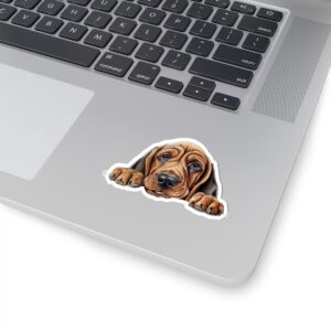 Bloodhound Dog Kiss-Cut Sticker - Perfect for Pet Lovers & Laptop Decor
