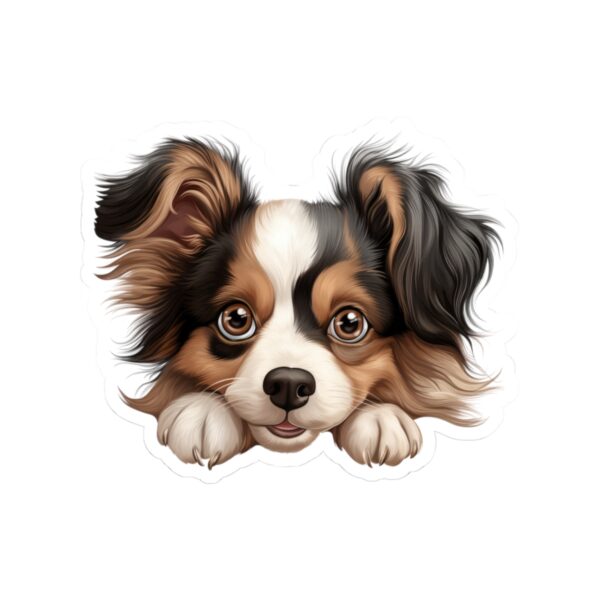 Papillon Dog Kiss-Cut Sticker - Perfect for Pet Lovers & Laptop Decor - Image 2