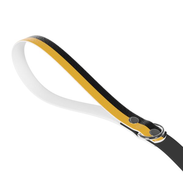 Black and Gold Stylish Dual-Color Dog Leash - Durable & Comfortable - Image 3