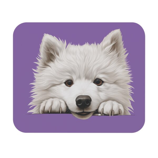 Samoyed Mouse Pad -Light Purple Pet Design for Dog Lovers - Image 2
