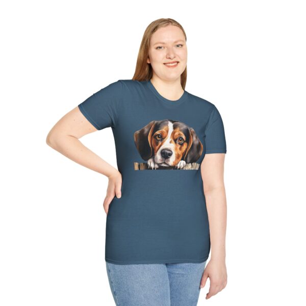 Beagle-2 Dog T-Shirt - Unisex Softstyle Tee - Image 50