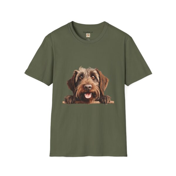 Wirehaired Pointing Griffon Pointer Dog T-Shirt - Unisex Softstyle Tee - Image 26