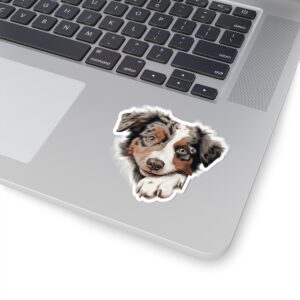 Australian Shepherd Dog Kiss-Cut Sticker - Perfect for Pet Lovers & Laptop Decor
